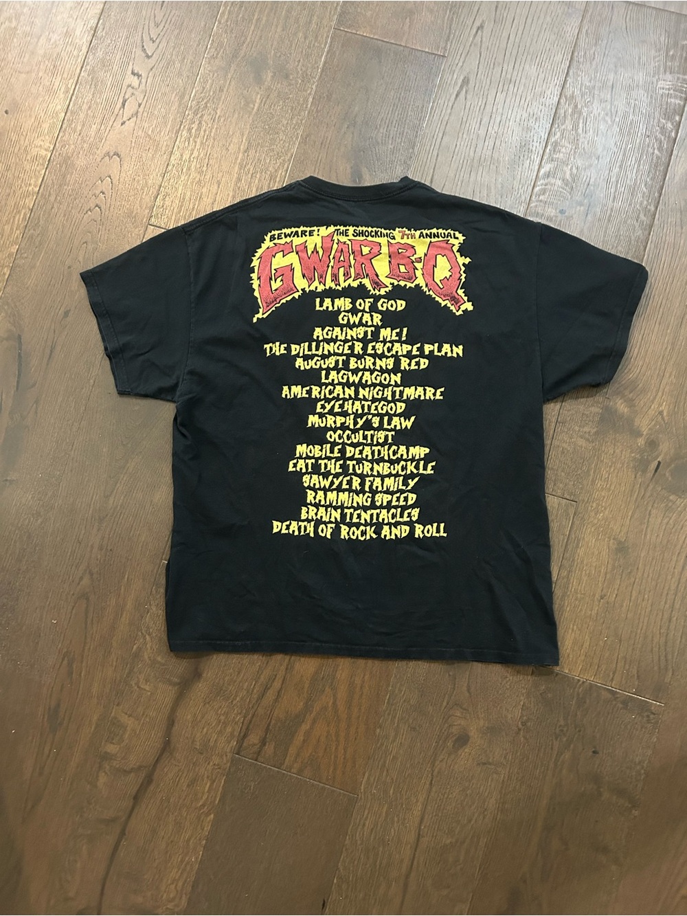 GWAR Band Tee Black Graphic Band T-Shirt - GWAR-BQ Enemy Ink Design XL - Picture 2 of 5